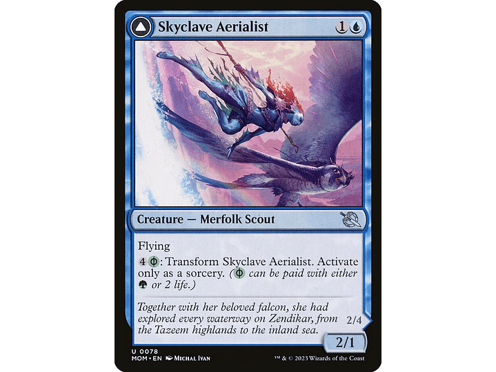 Skyclave Aerialist // Skyclave Invader (foil) | ES | NM | MOM 1