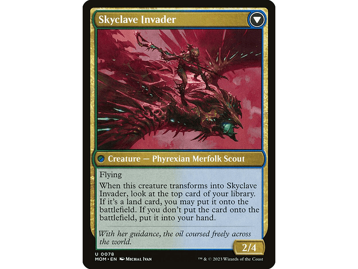 Skyclave Aerialist // Skyclave Invader (foil) | ES | NM | MOM 2