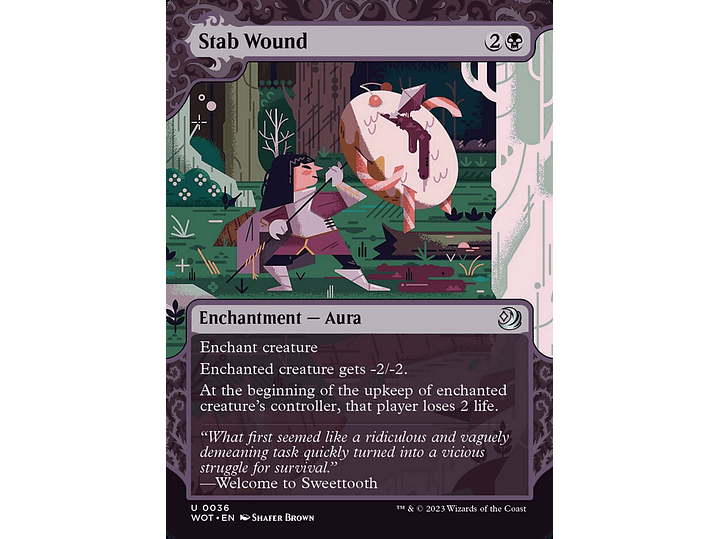 Stab Wound (Showcase foil) | ES | NM | WOT 1