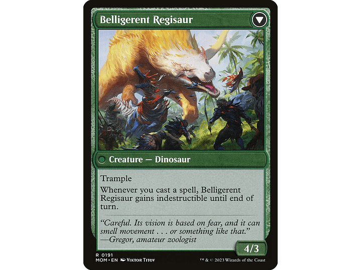 Invasion of Ixalan // Belligerent Regisaur | EN | NM | MOM 2