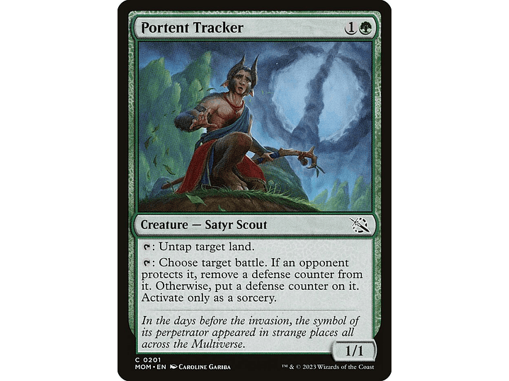 Portent Tracker (foil) | ES | NM | MOM 1