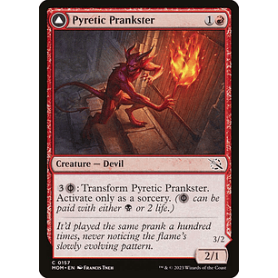 Pyretic Prankster // Glistening Goremonger | ES | NM | MOM