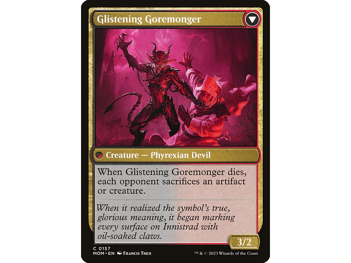 Pyretic Prankster // Glistening Goremonger | ES | NM | MOM 2