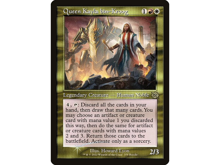 Queen Kayla bin-Kroog (Retro Frame foil) | EN | NM | BRO 1