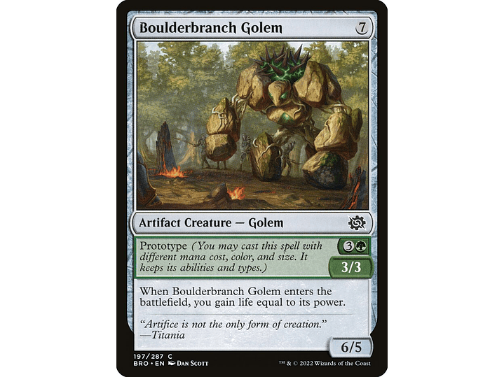 Boulderbranch Golem (foil) | EN | NM | BRO 1