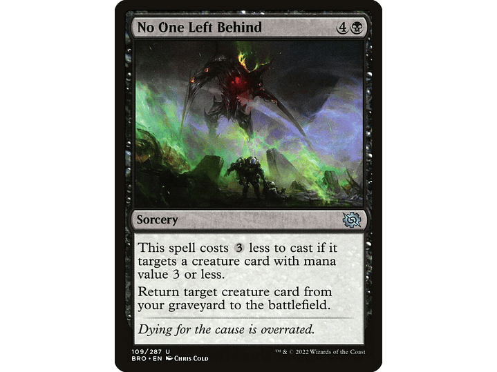 No One Left Behind | EN | NM | BRO 1