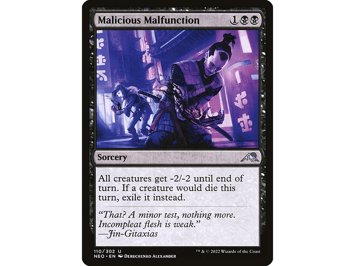Malicious Malfunction (foil) | EN | NM | NEO 1