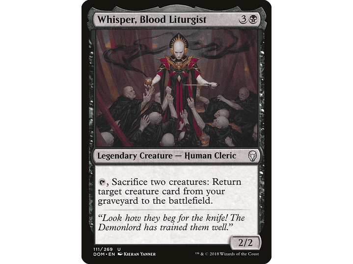 Whisper, Blood Liturgist | ES | NM | DOM 1