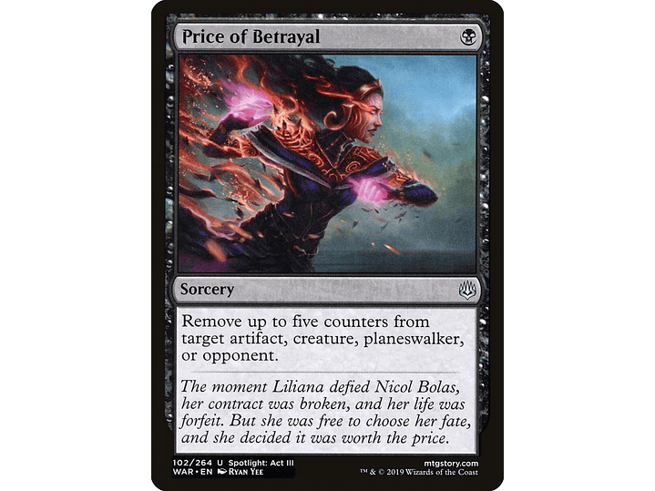 Price of Betrayal | EN | NM | WAR 1