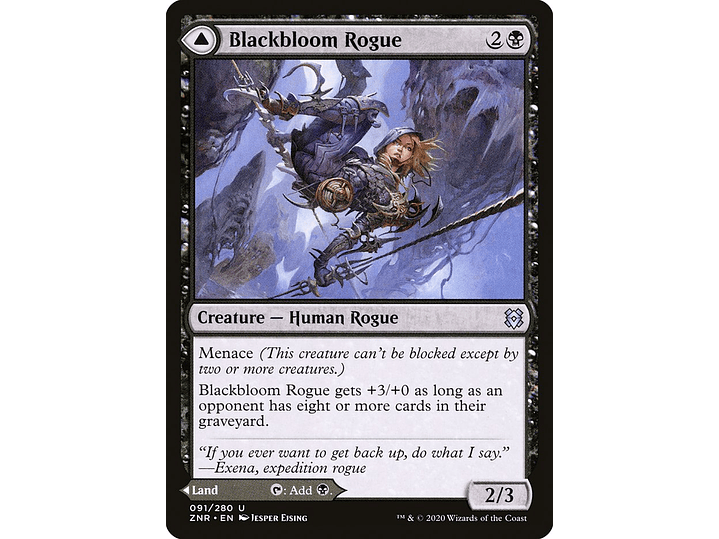 Blackbloom Rogue // Blackbloom Bog (foil) | EN | NM | ZNR 1