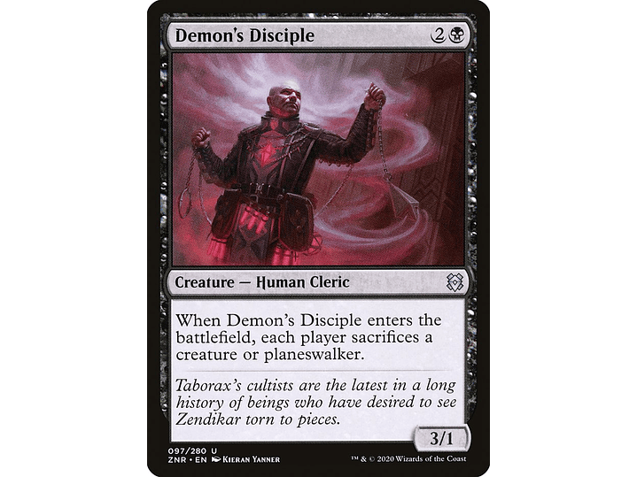 Demon's Disciple (foil) | EN | NM | ZNR 1