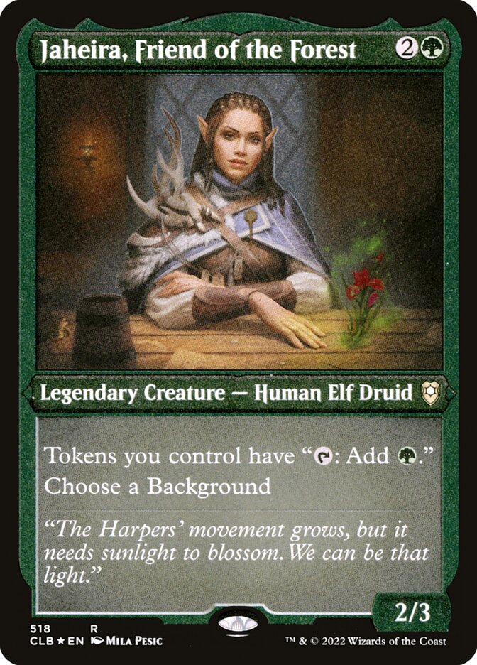 Jaheira, Friend of the Forest (Etched) | EN | NM | CLB
