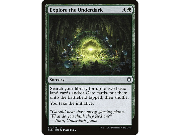 Explore the Underdark (foil) | EN | NM | CLB 1
