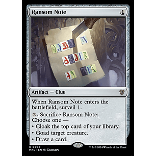 Ransom Note | EN | NM | MKC