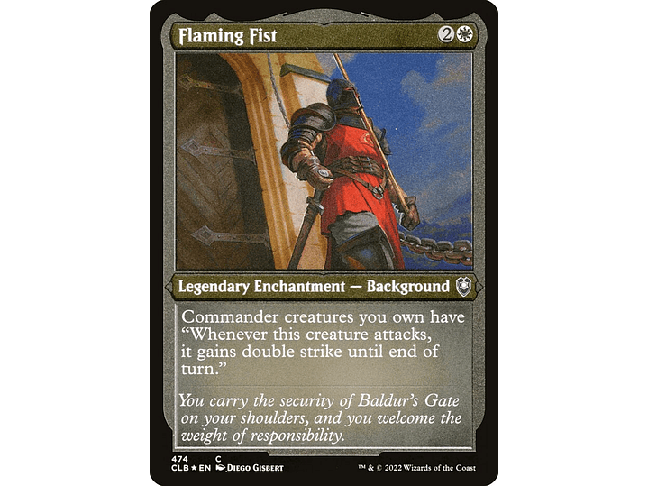 Flaming Fist (Etched) | EN | NM | CLB 1
