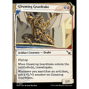 Gleaming Geardrake (Showcase foil) | EN | NM | MKM