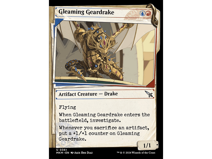 Gleaming Geardrake (Showcase foil) | EN | NM | MKM 1