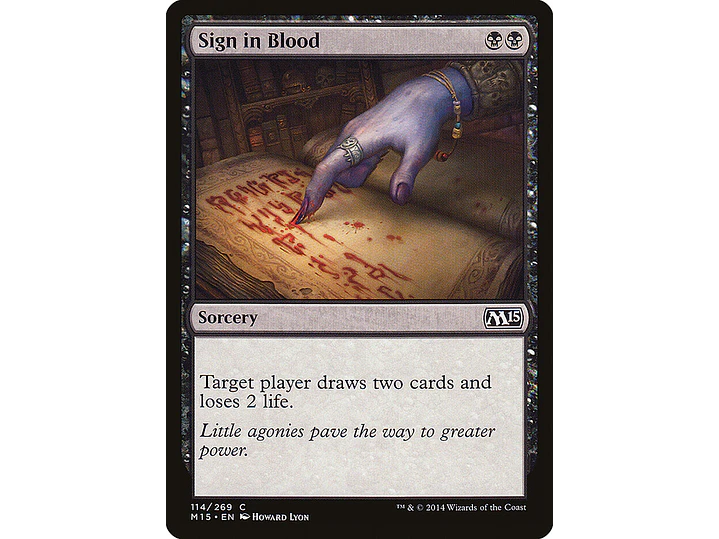 Sign in Blood | ES | NM | M15 1
