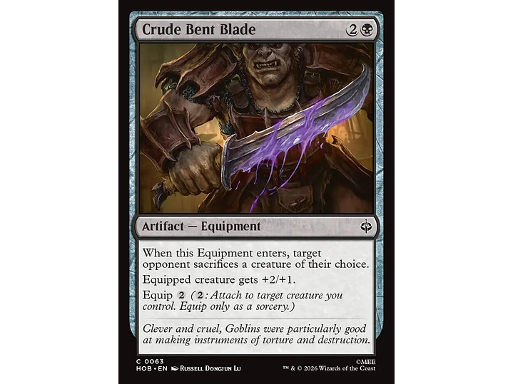 Crude Bent Blade | EN | NM | HOB 1