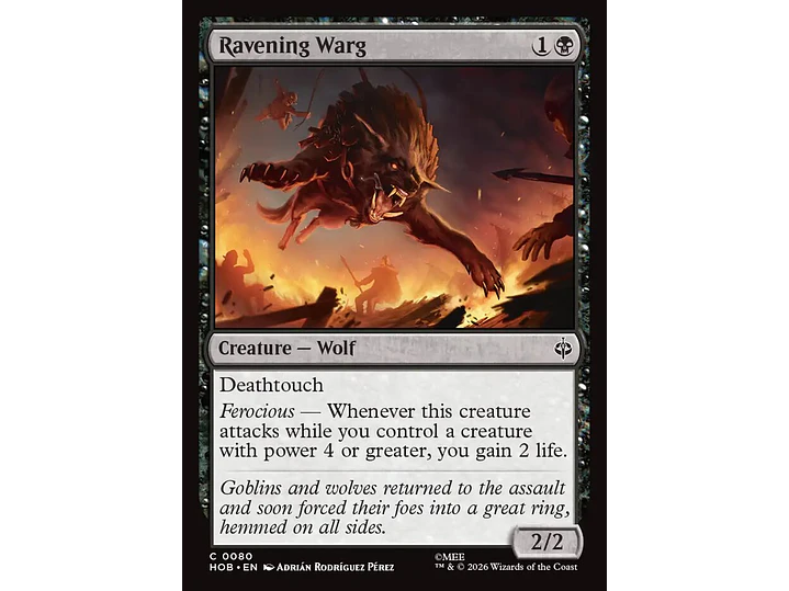 Ravening Warg | EN | NM | HOB 1
