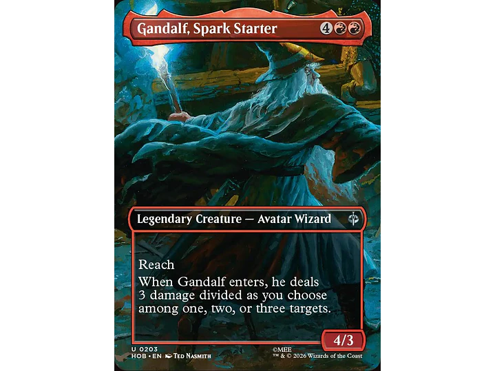 Gandalf, Spark Starter (Borderless) | EN | NM | HOB 1