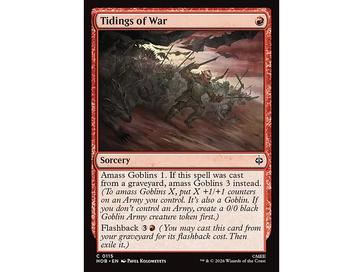 Tidings of War | EN | NM | HOB 1