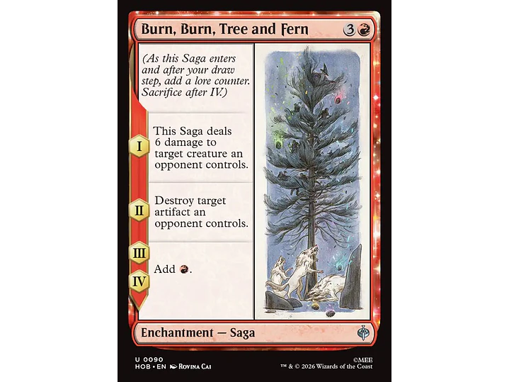 Burn, Burn, Tree and Fern | EN | NM | HOB 1