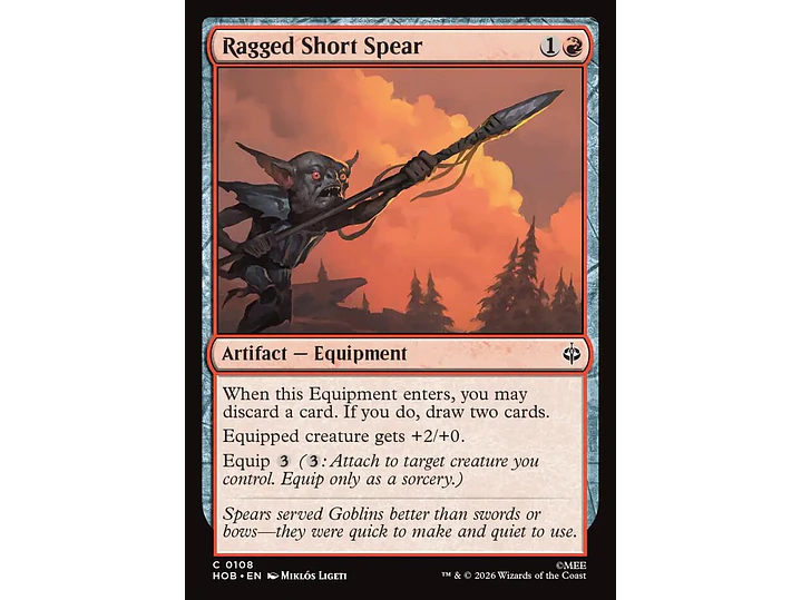 Ragged Short Spear | EN | NM | HOB 1