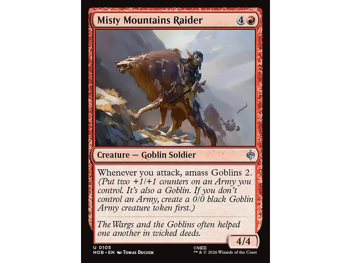 Misty Mountains Raider | EN | NM | HOB 1