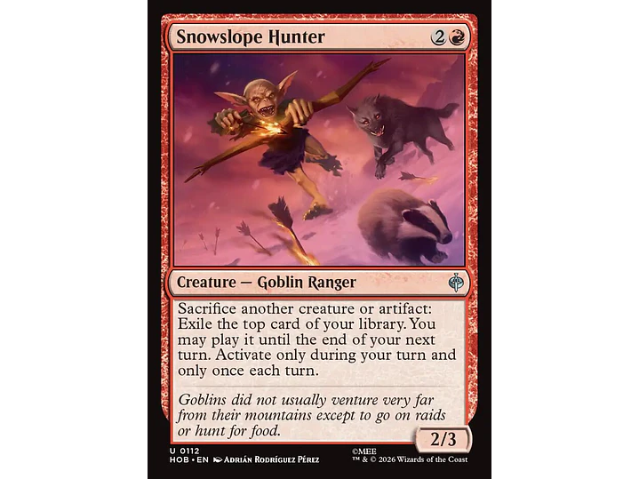 Snowslope Hunter | EN | NM | HOB 1