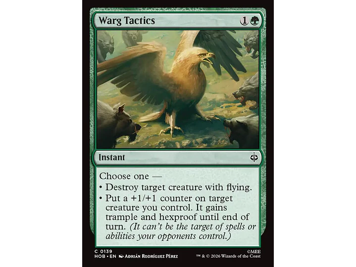 Warg Tactics | EN | NM | HOB 1