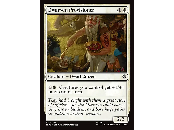 Dwarven Provisioner | EN | NM | HOB 1