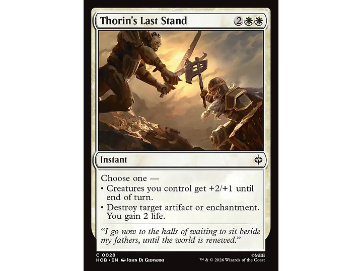 Thorin's Last Stand | EN | NM | HOB 1