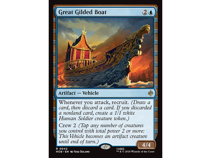 Great Gilded Boat | EN | NM | HOB 1