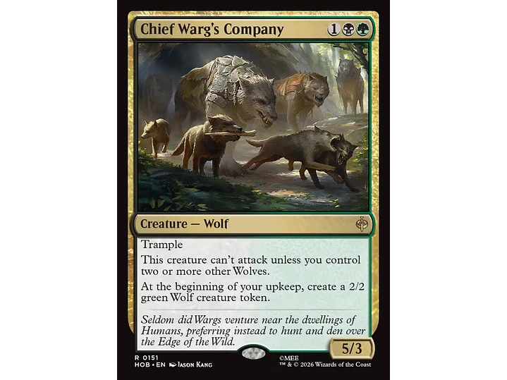 Chief Warg's Company | EN | NM | HOB 1