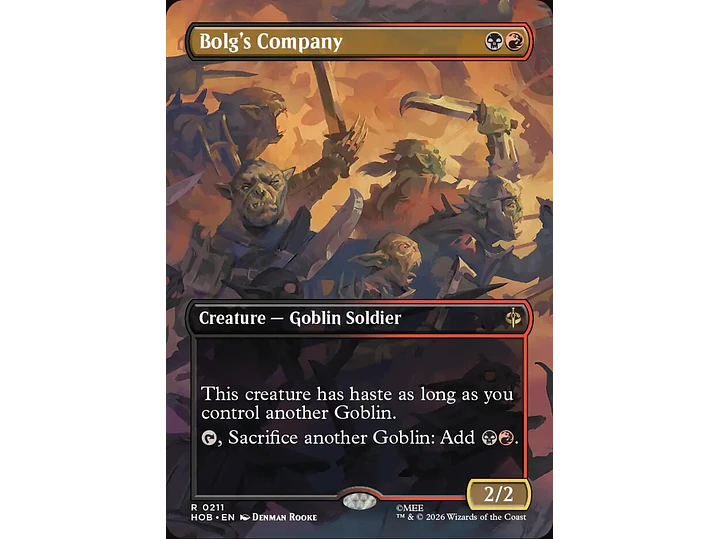 Bolg's Company (Borderless) | EN | NM | HOB 1
