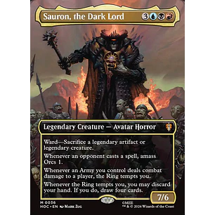Sauron, the Dark Lord (Borderless foil) | EN | NM | HOC