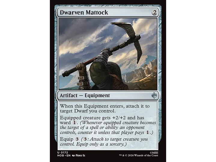 Dwarven Mattock | EN | NM | HOB 1