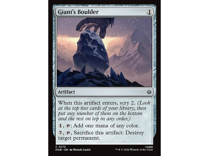 Giant's Boulder (foil) | EN | NM | HOB 1