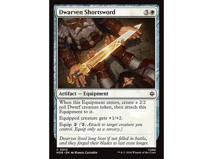 Dwarven Shortsword | EN | NM | HOB 1