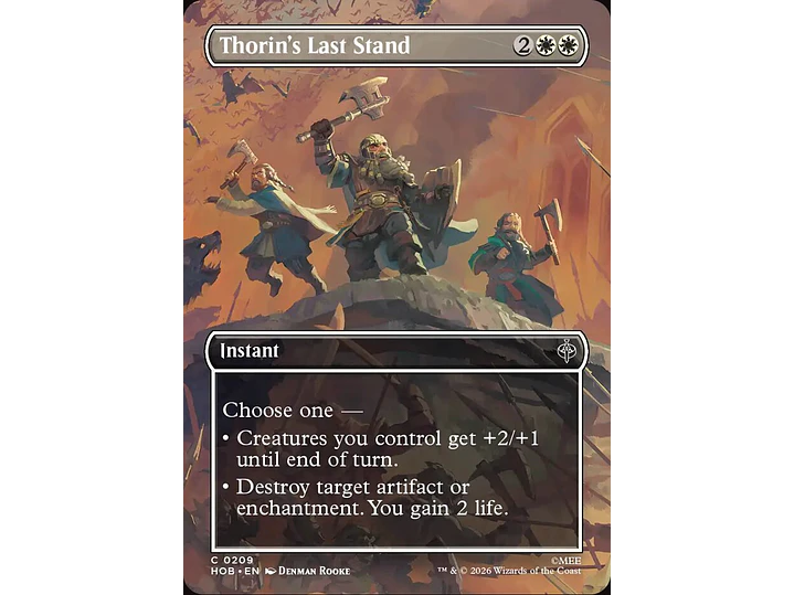 Thorin's Last Stand (Borderless) | EN | NM | HOB 1