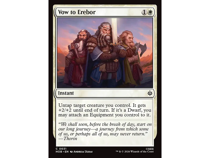 Vow to Erebor | EN | NM | HOB 1