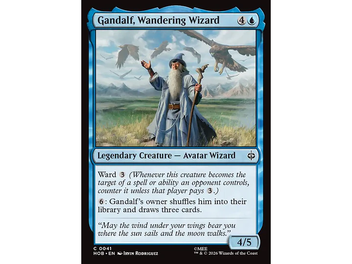 Gandalf, Wandering Wizard | EN | NM | HOB 1