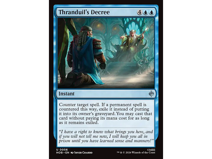 Thranduil's Decree | EN | NM | HOB 1