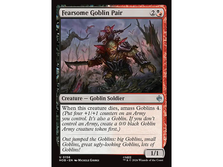 Fearsome Goblin Pair | EN | NM | HOB 1