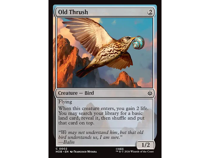 Old Thrush | EN | NM | HOB 1
