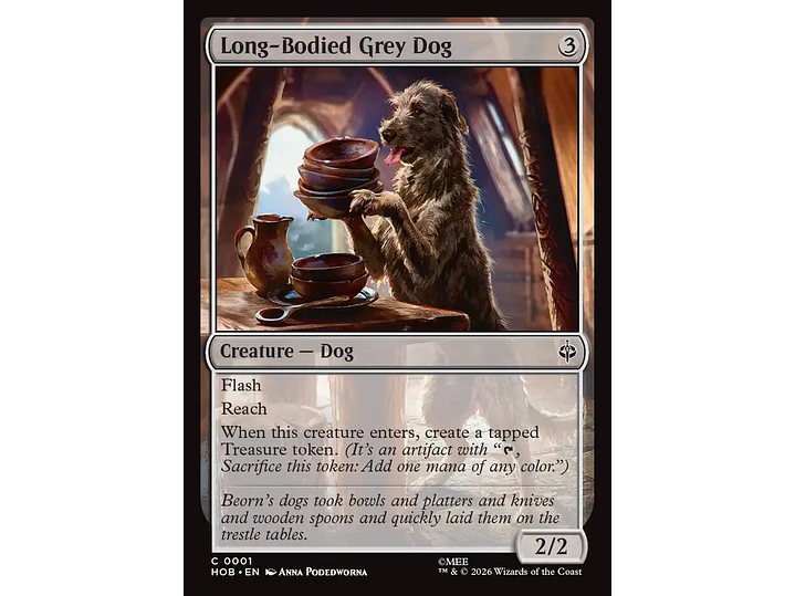 Long-Bodied Grey Dog | EN | NM | HOB 1