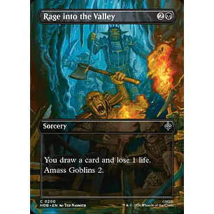 Rage into the Valley (Borderless foil) | EN | NM | HOB