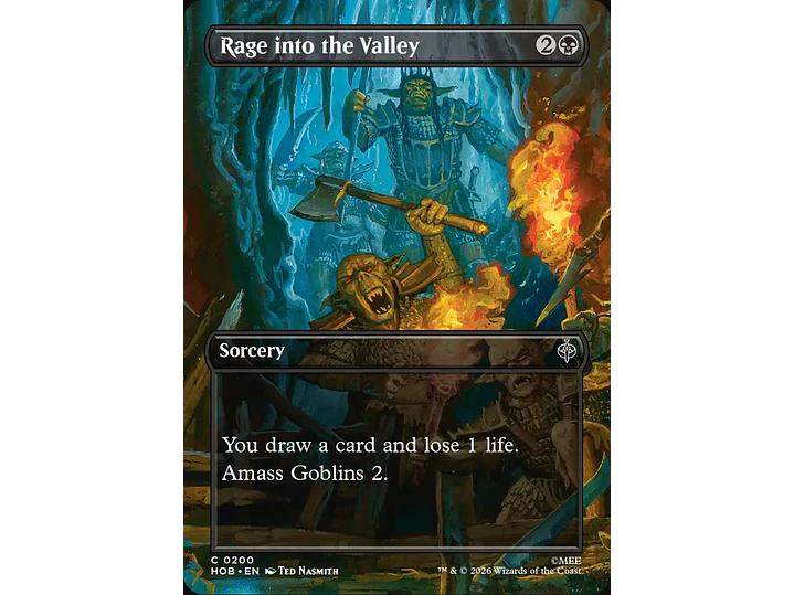 Rage into the Valley (Borderless foil) | EN | NM | HOB 1