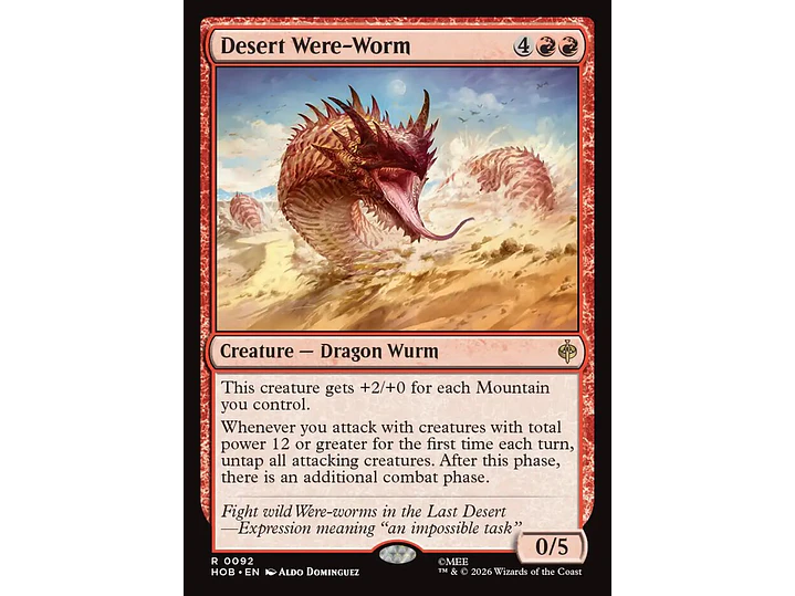 Desert Were-Worm | EN | NM | HOB 1